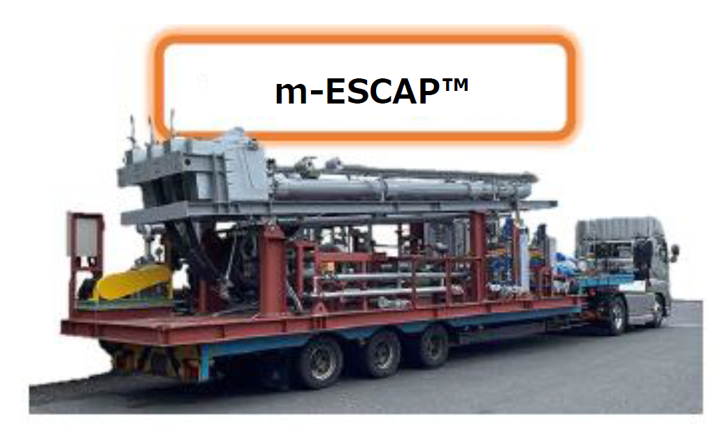【開発】可搬式小型CO2分離回収試験設備「m-ESCAP™」